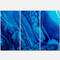 Designart - Dark Blue Abstract Acrylic Paint Mix - Abstract Art on Canvas